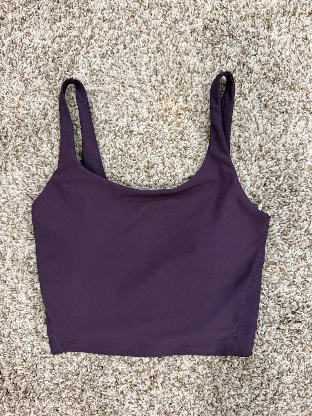 Old Navy Plum Scoop Neck Tank Crop Top